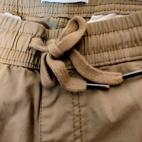 Sonoma Brand New Tan Slim Mens Cargo Pants SZ L 6 Pockets Pull On - Picture 5 of 9
